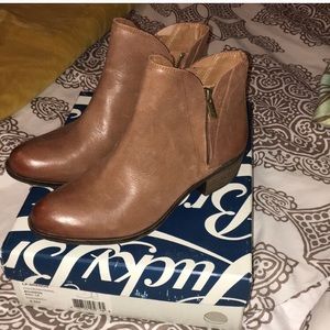 Lucky brand brown bootie